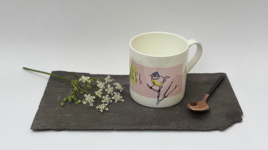 Blue Tit Song Bone China Mug