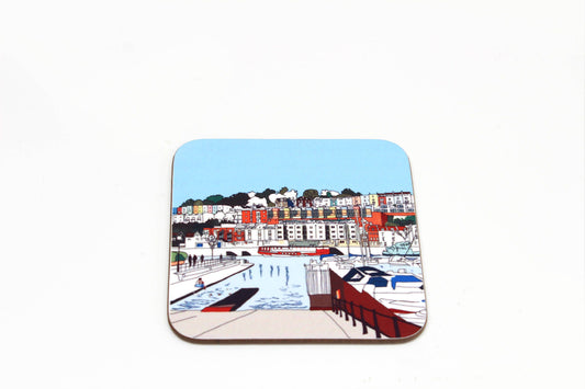 Bristol Marina Coaster | Bristol Coaster | Bristol Harbour Coaster | Table Coaster | Bristol Art | Bristol Drawing | Bristol Illustration
