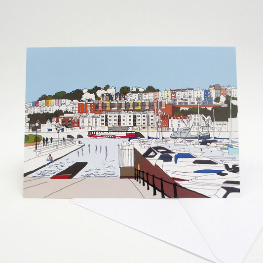 Bristol Marina Greetings Card