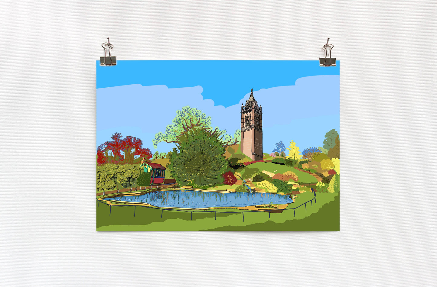 Bristol's Brandon Hill Digital Print | Wall Art