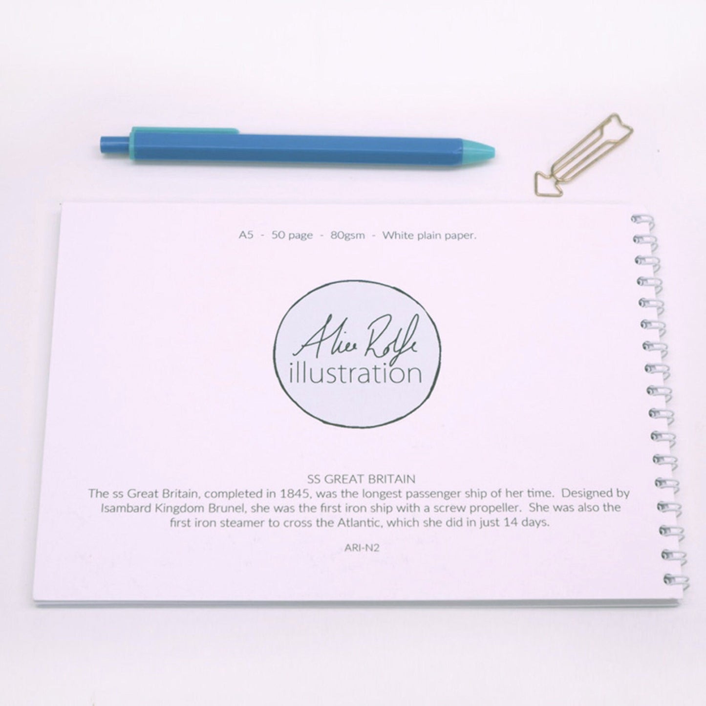 Bristol's ss Grest Britain ship Notebook