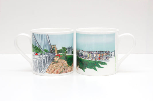 Clifton Sion Hill Bone China Mug | Bristol Mug | Clifton Suspension Bridge | bone china mug