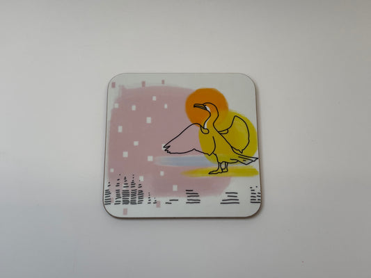 Cormorant Song Coaster