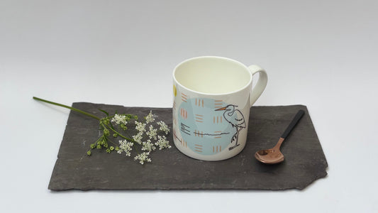 Heron Song Bone China Mug