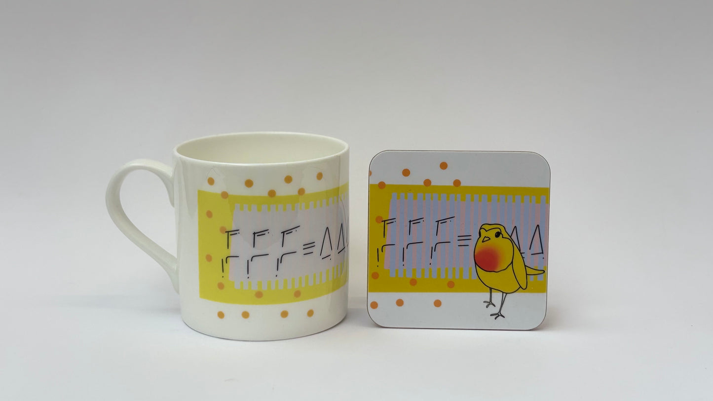 Robin Bird Song Coaster