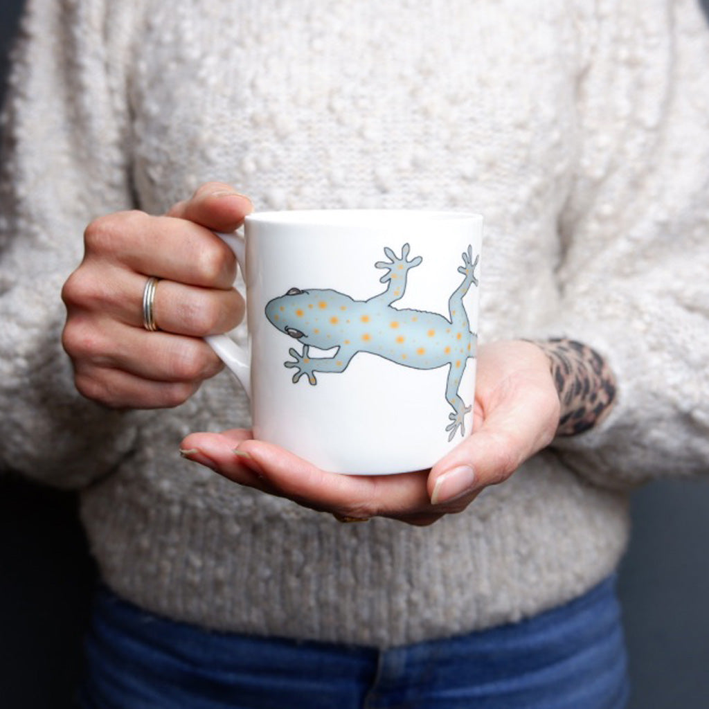 Gecko Bone China Mug