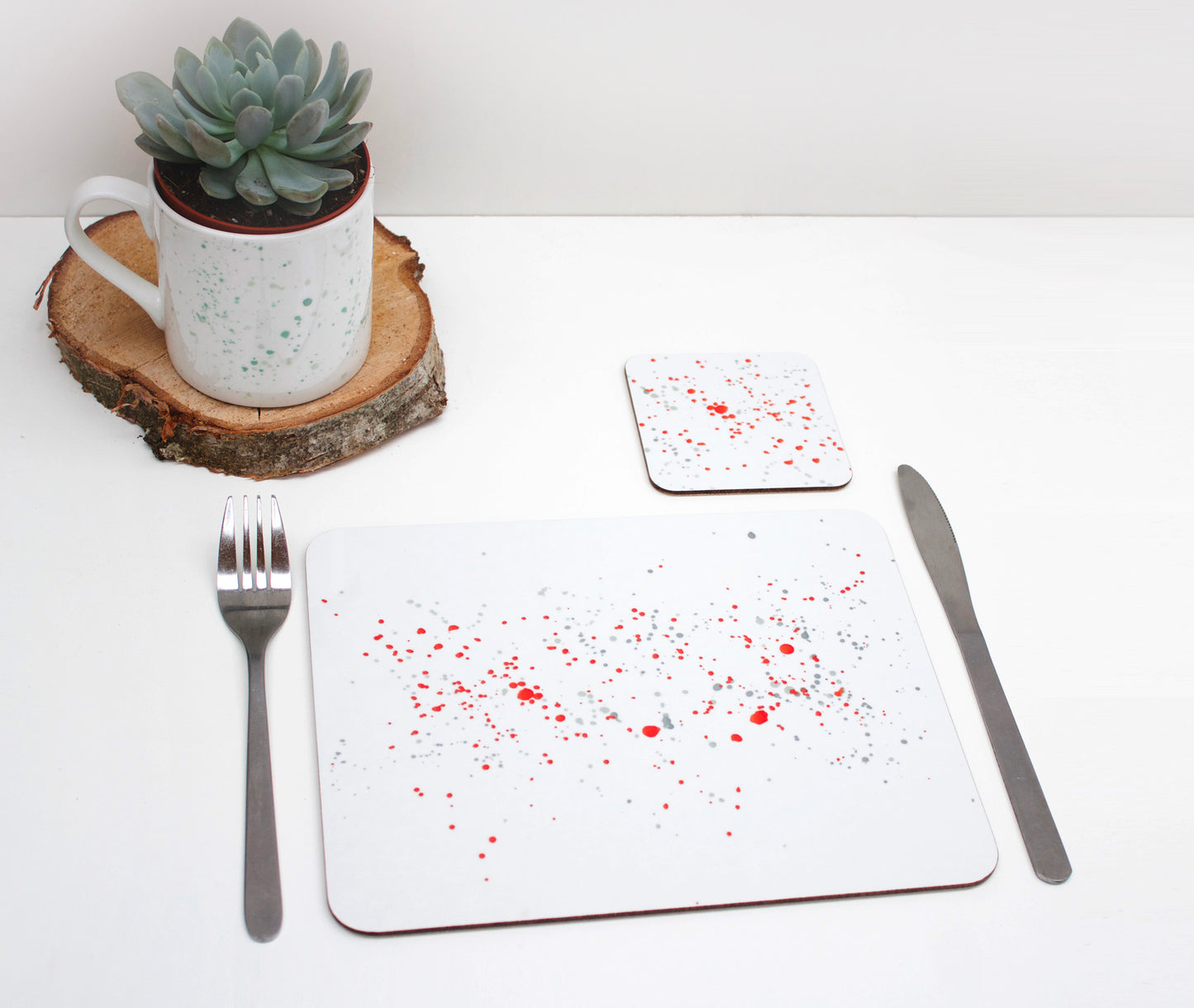 Orange Splatter Placemat