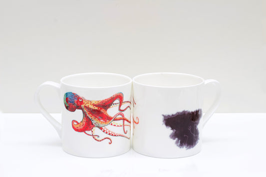 Octopus Bone China Mug