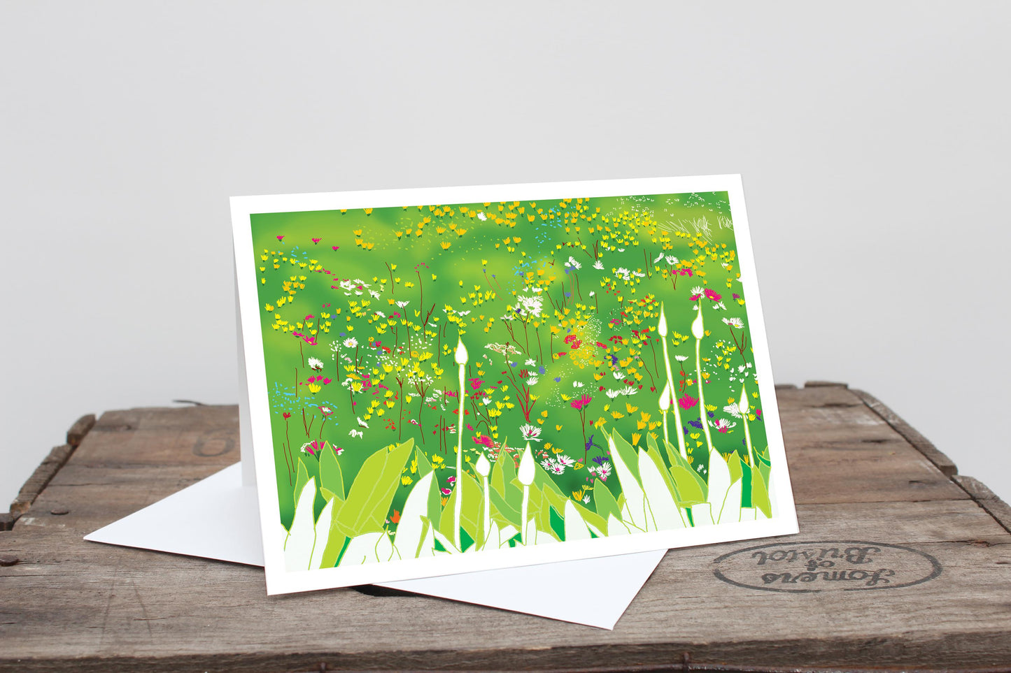 Spring Garden Greetings Card