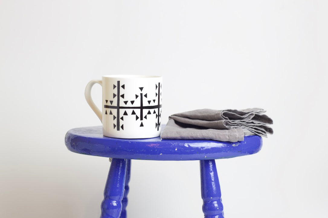 Set of Symbol Collection Bone China Mugs