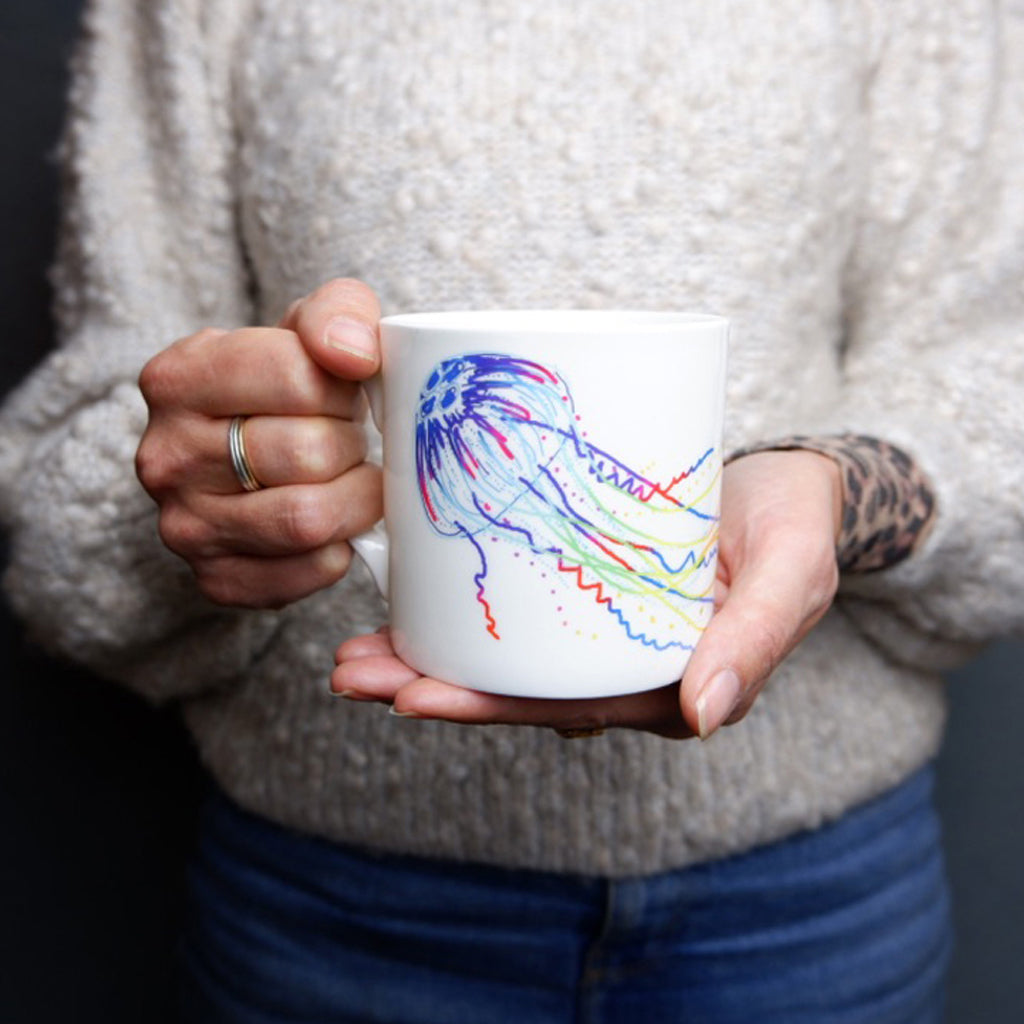 Jellyfish Bone China Mug