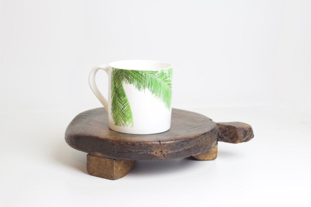 Banana Leaf Bone China Mug
