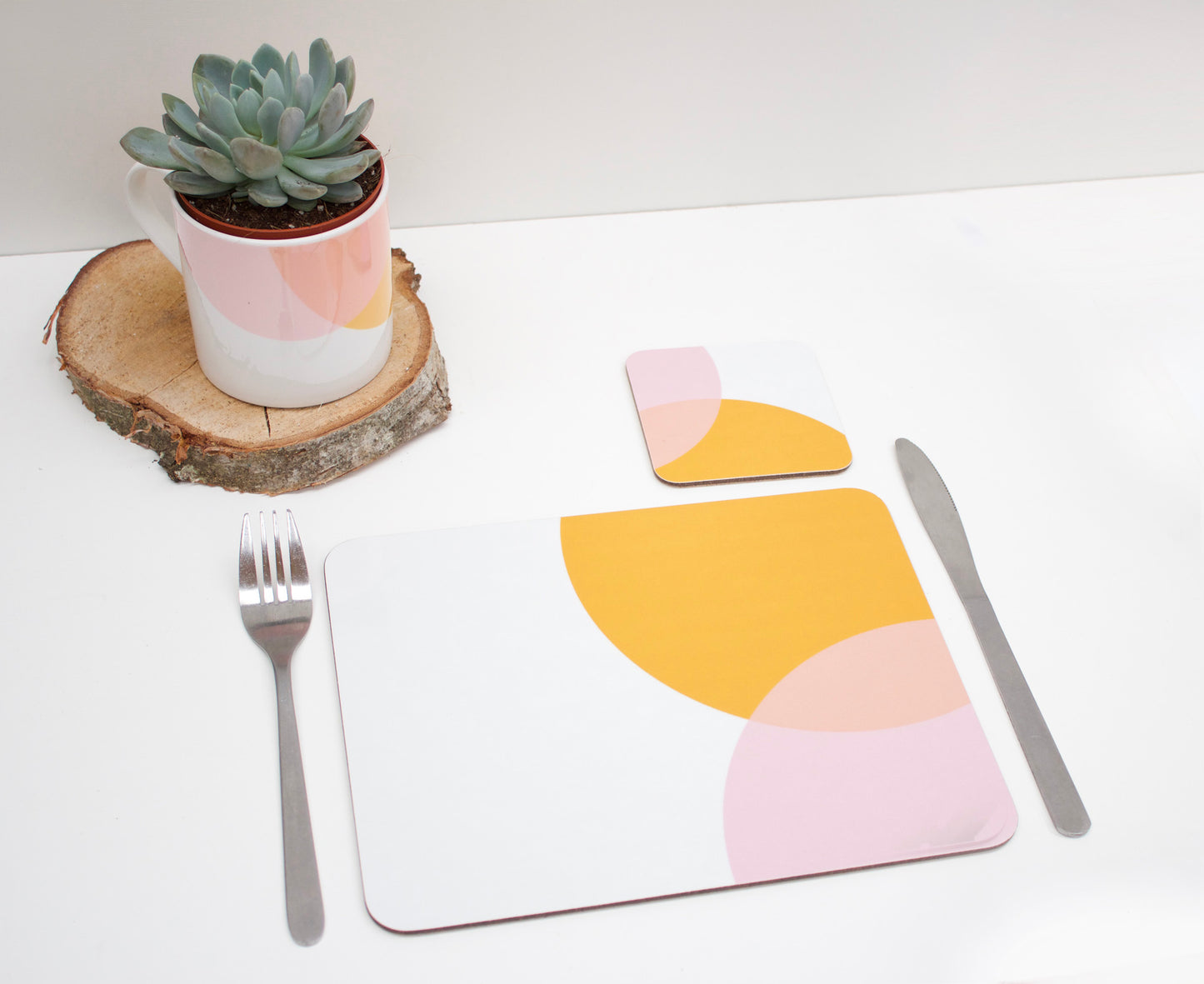 Orange|Pink Dip Coaster