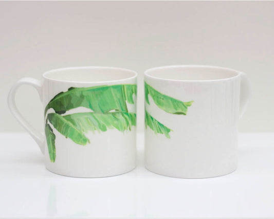 Banana Leaf Bone China Mug