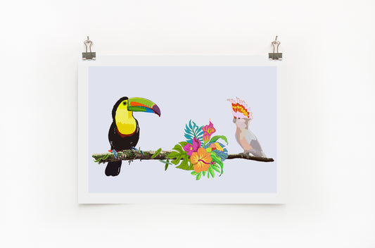 Toucan & Cockatoo  |  Digital Print