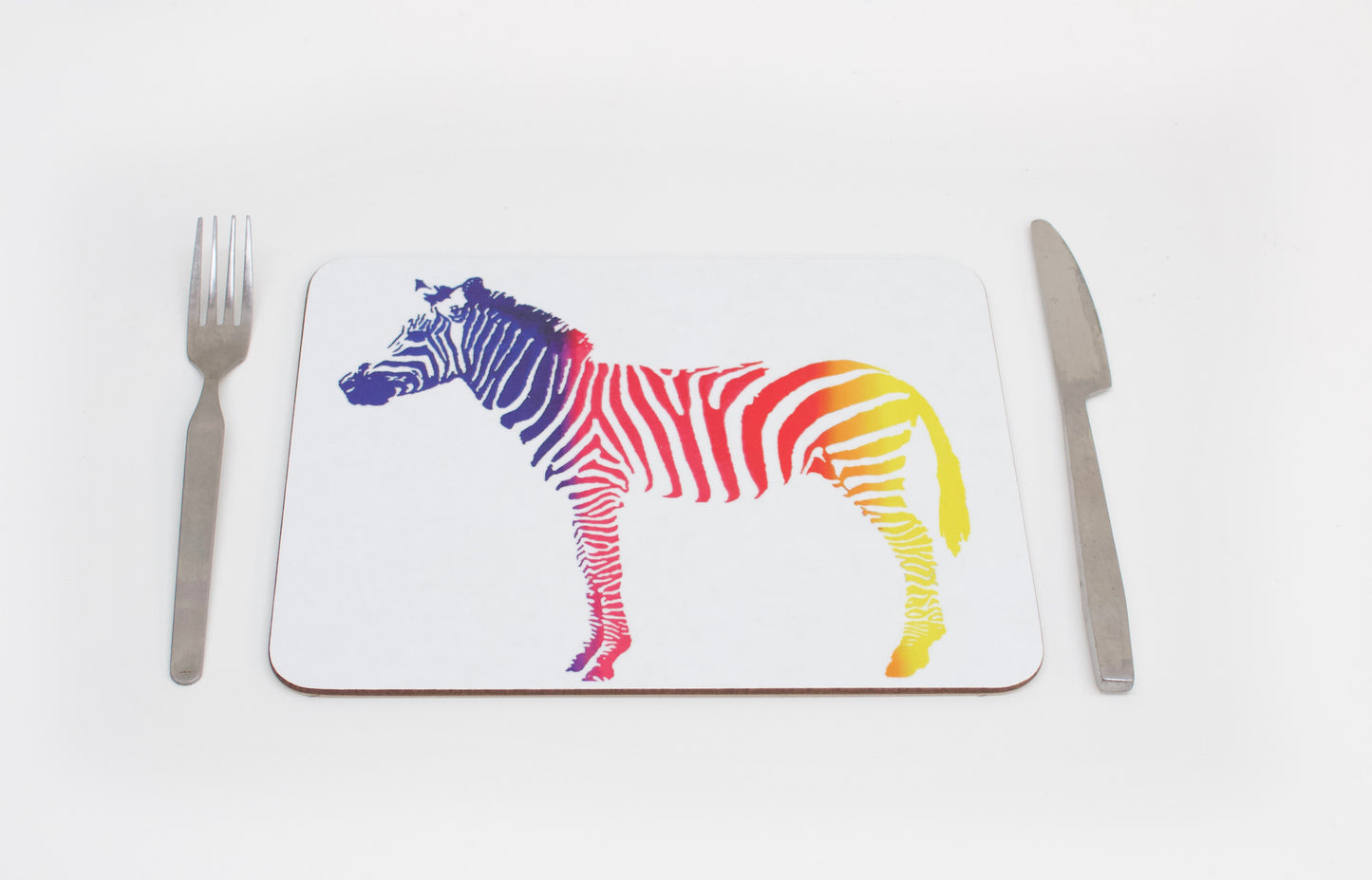 Rainbow Zebra Placemats