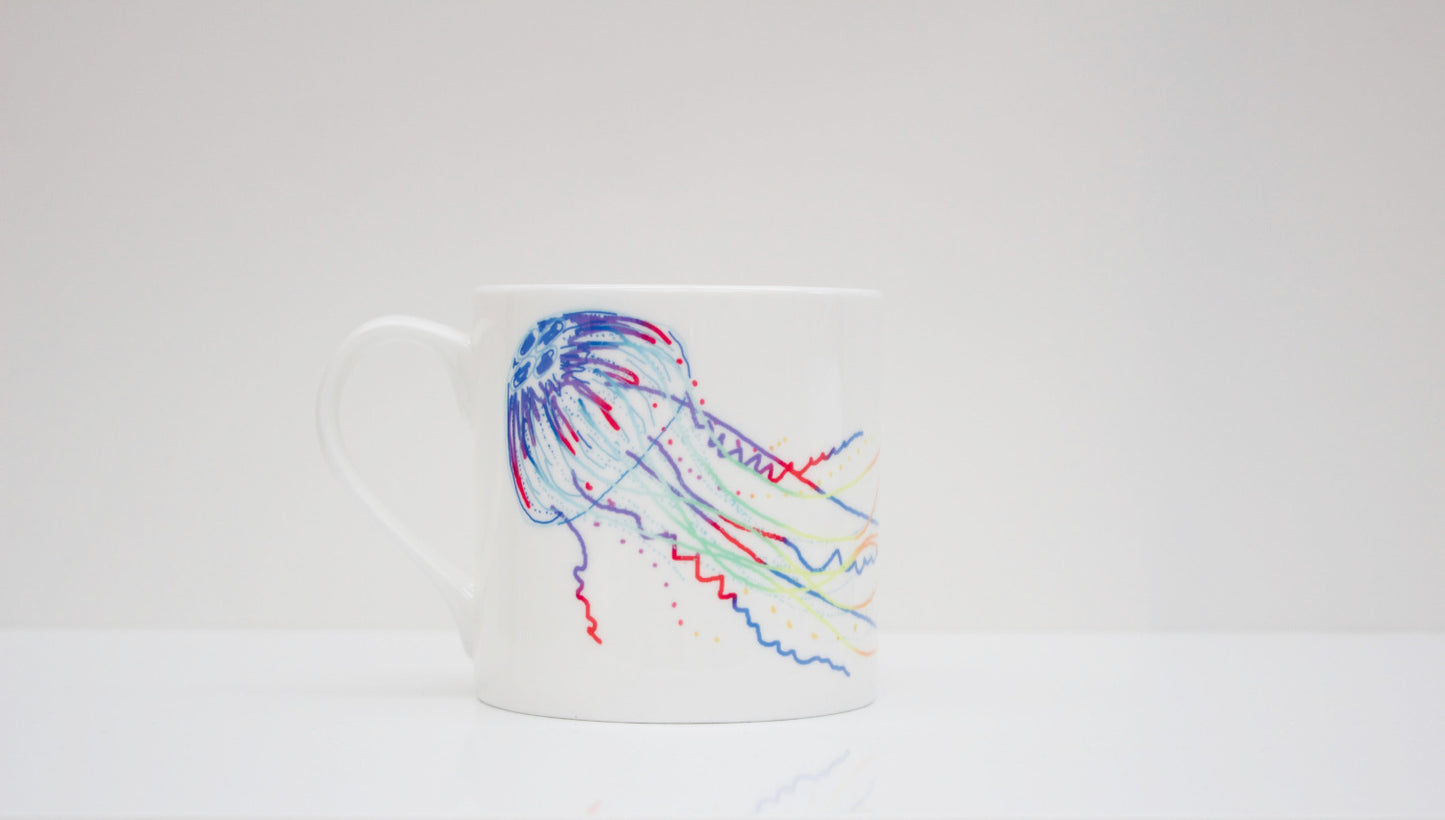 Jellyfish Bone China Mug
