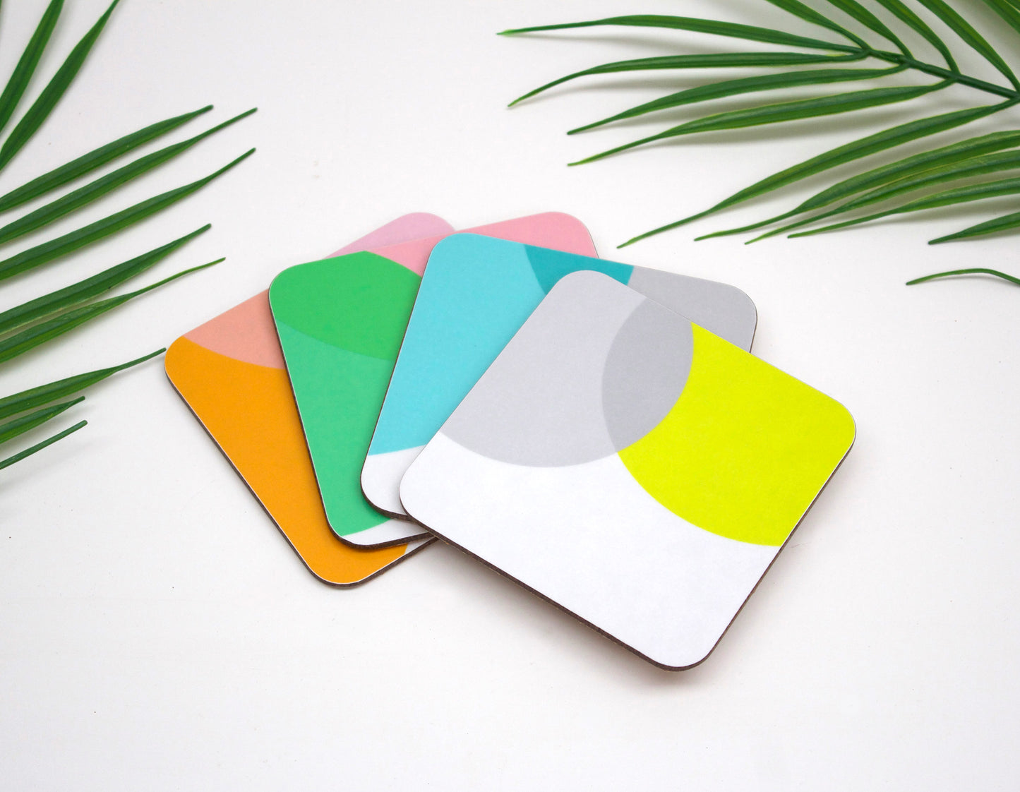 Pink|Green Dip Coaster