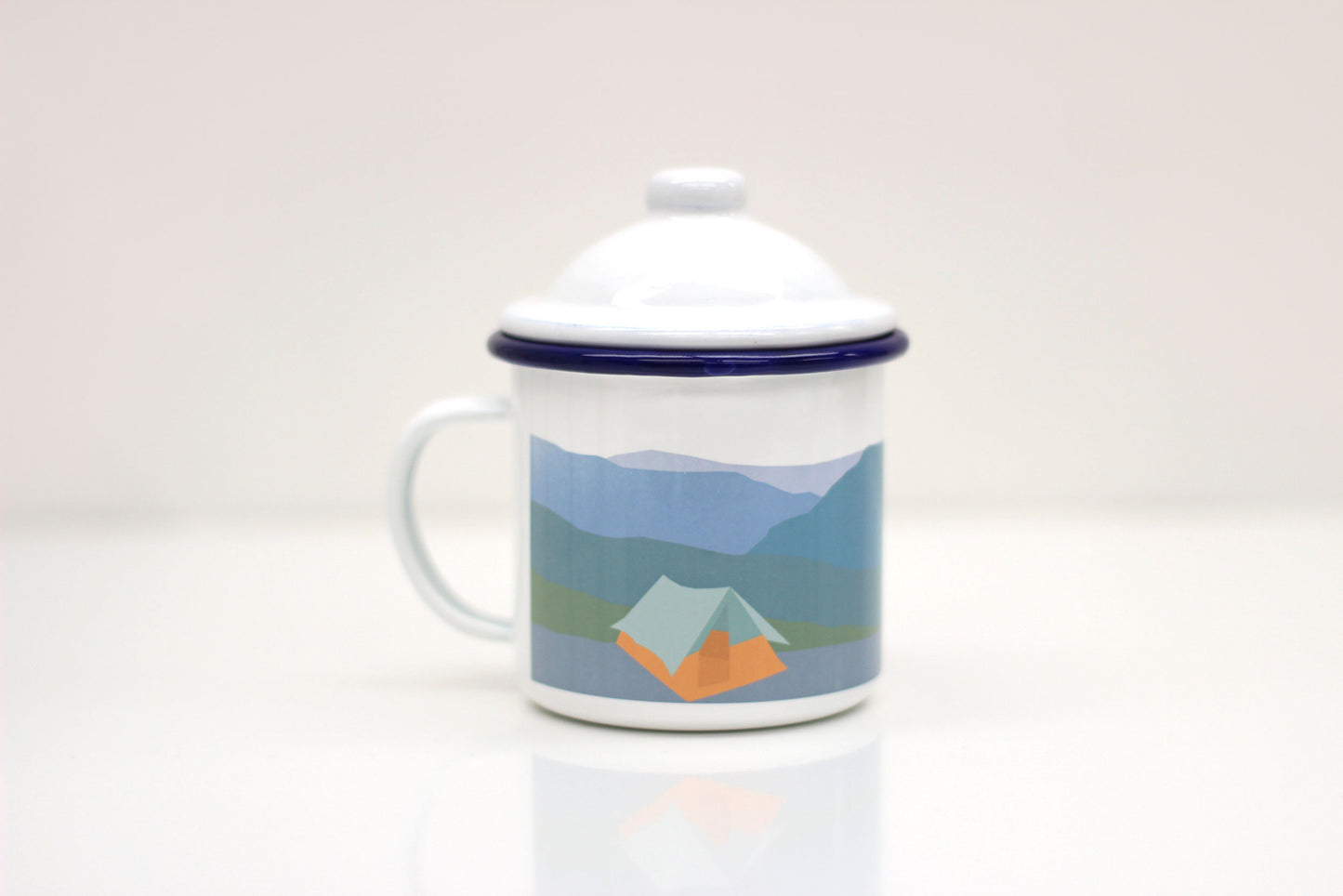 Weekend Explorer | Tent Enamel Mug With Lid