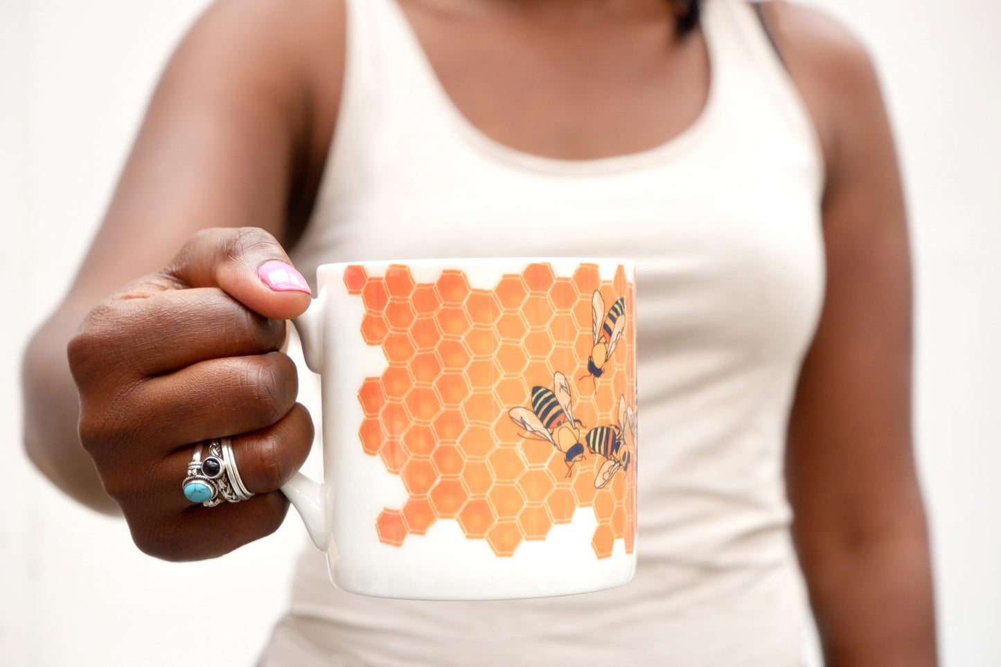Bees Bone China Mug