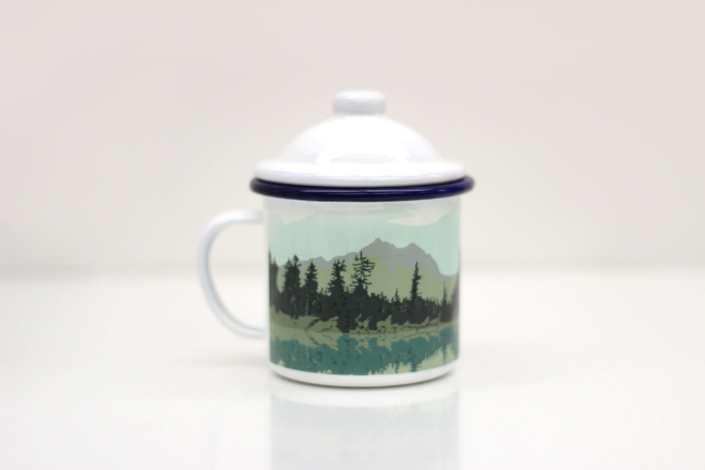 Weekend Explorer |  Lake & Forest Enamel Mug With Lid