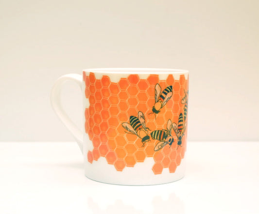 Bees Bone China Mug