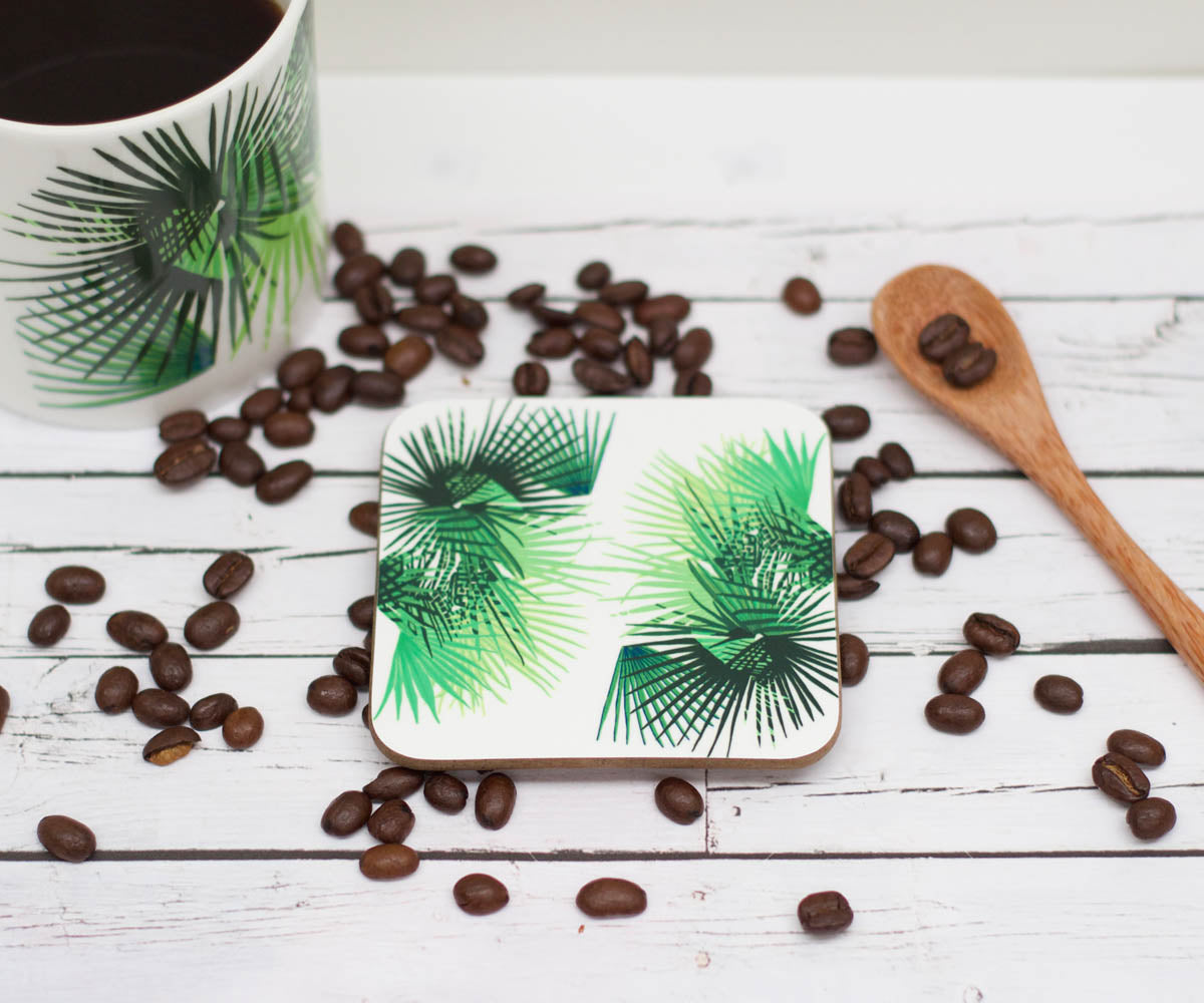 Cabbage Leaf Coaster - Tropical Collection