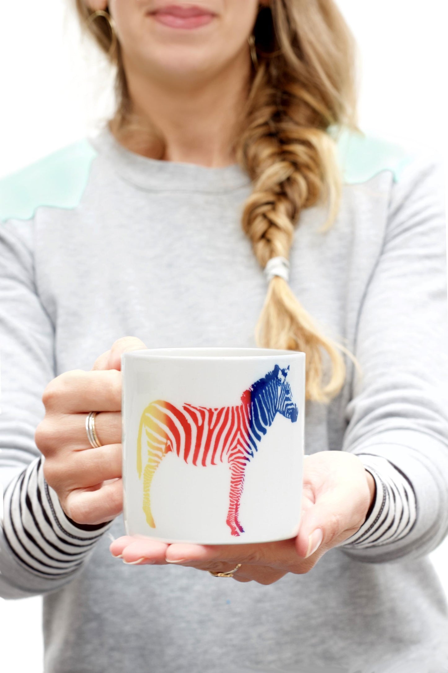 Zebras in Love Bone China Mug