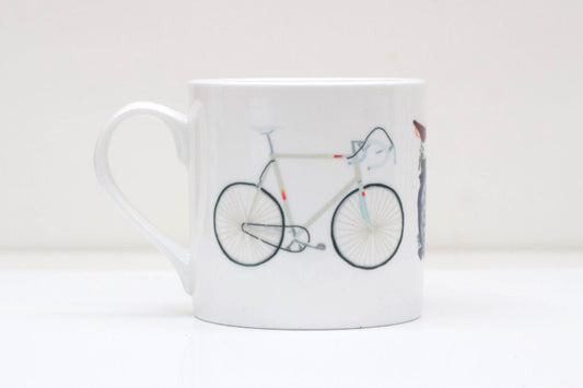 Three Bikes Bone China Mug