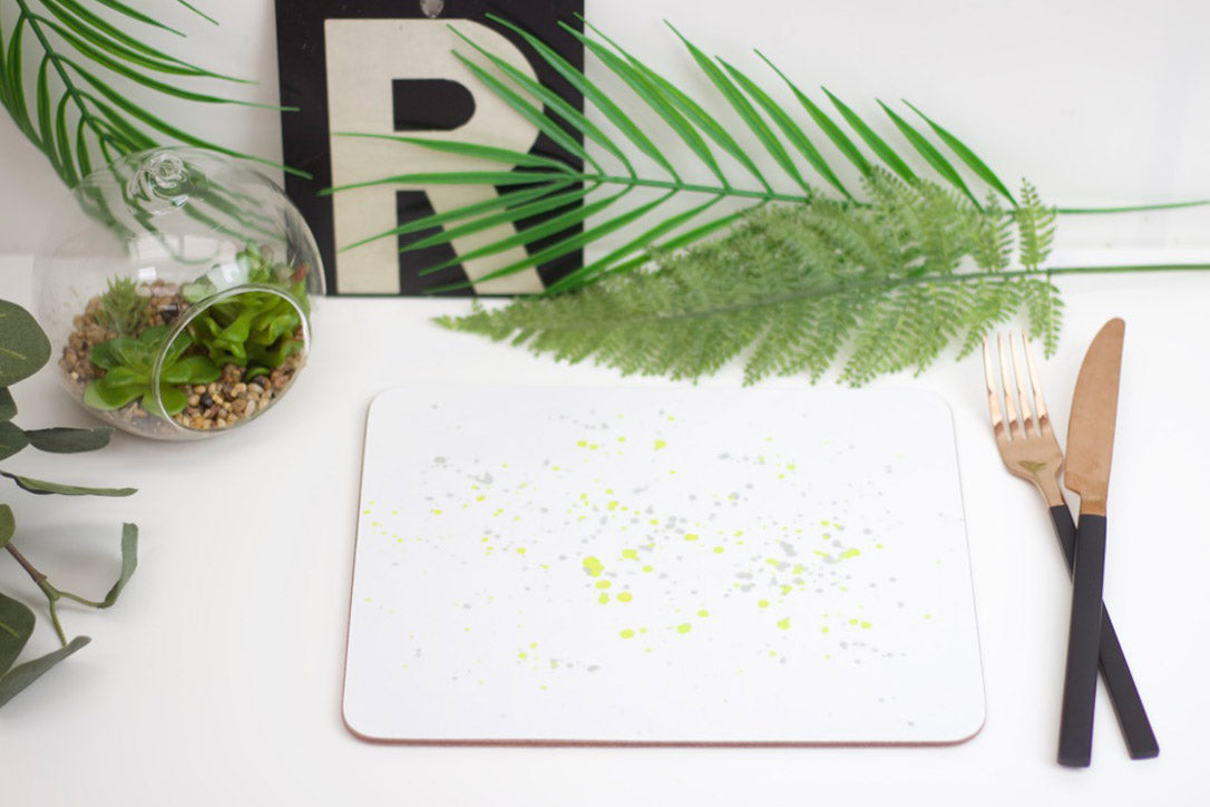 Yellow Splatter Placemat