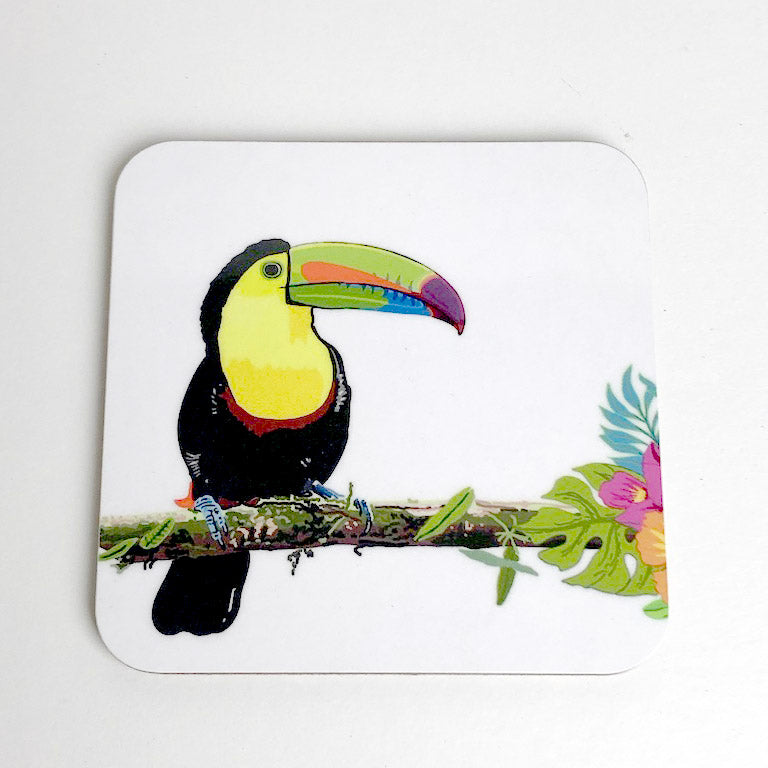 Toucan & Cockatoo Coasters - Jungle Collection
