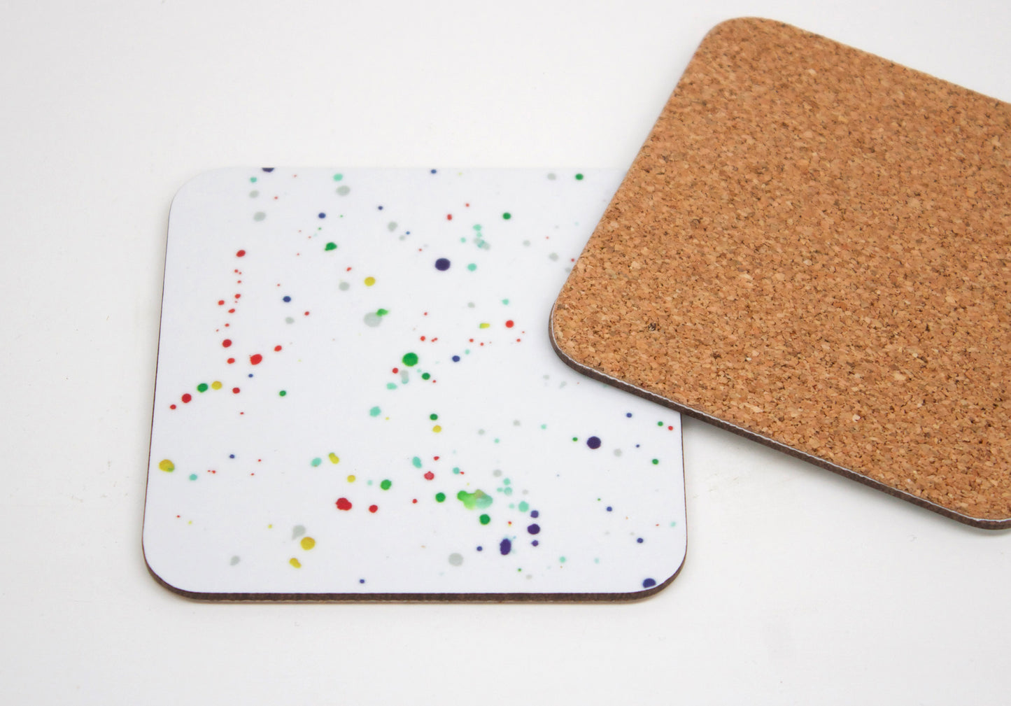 Mulitcoloured Splatter Coaster