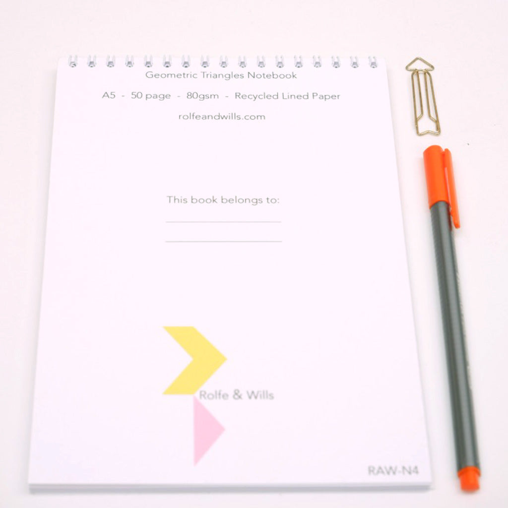 Geo Triangle Design Notebook