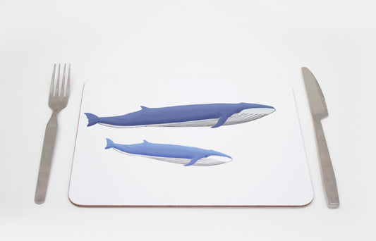 Blue Whales Placemat