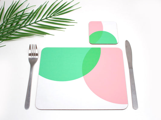 Pink|Green Dip Placemat