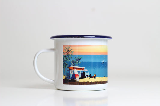 Seconds Surf enamel mug