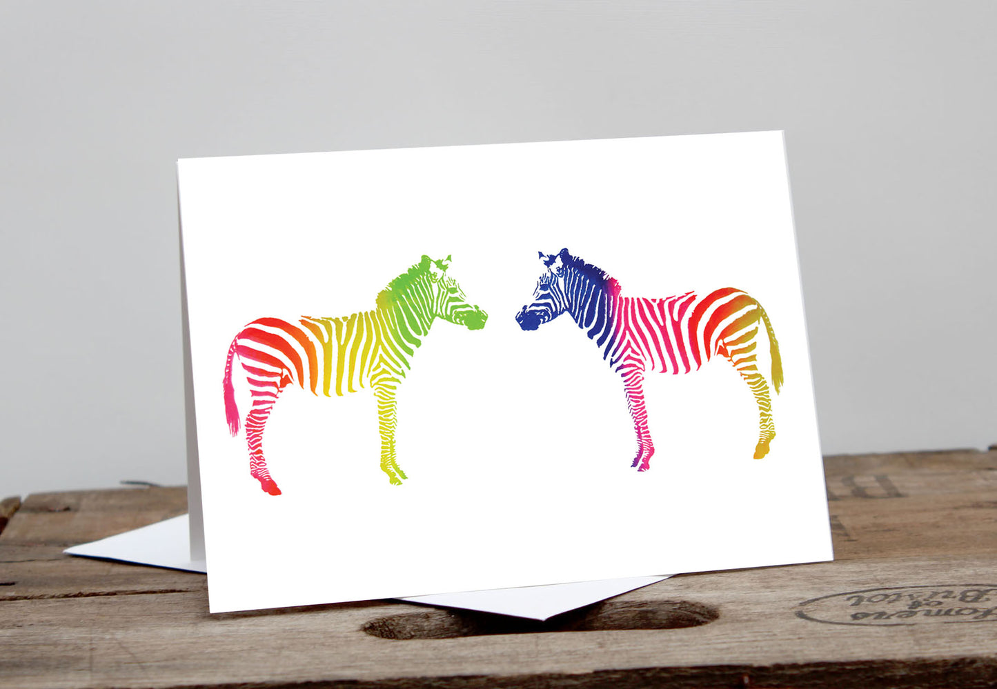 Zebras in Love Card