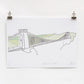 Bristol Clifton Suspension Bridge digital Print wall art
