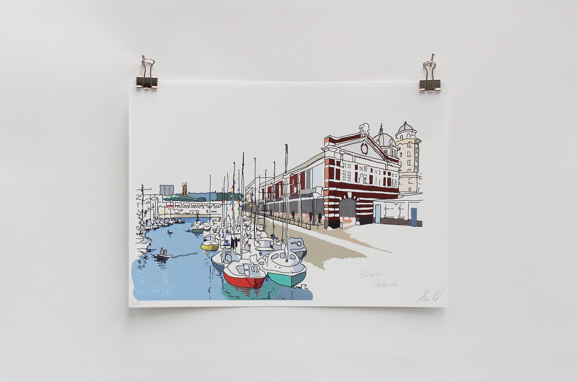Bristol Harbourside digital Print wall art