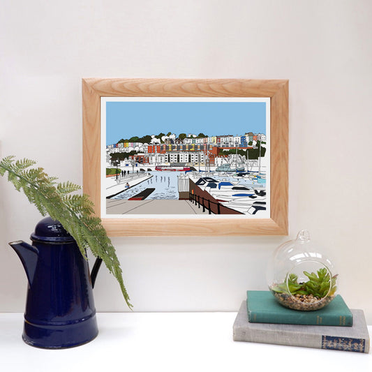Bristol Marina digital Print wall art