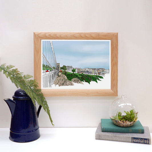 Bristol Sion Hill digital Print wall art