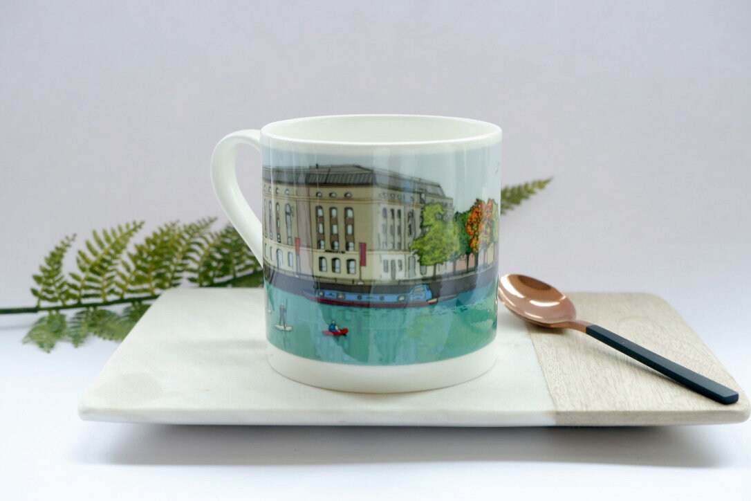 Bristol's Arnolfini Bone China Mug | Bristol Mug | Bristol Drawing | Bristol Illustration