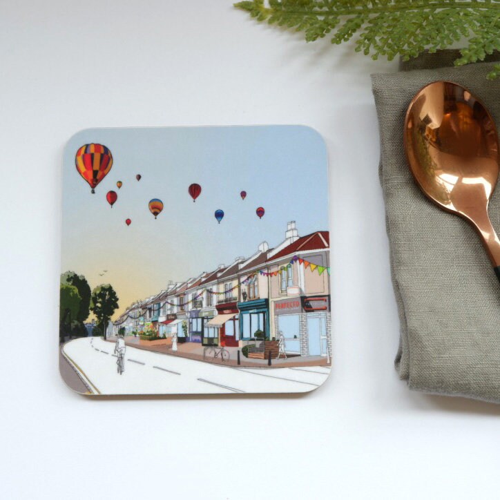 Bristol's Gloucester Road Coaster | Bristol Coaster | Table coaster | Bristol Art