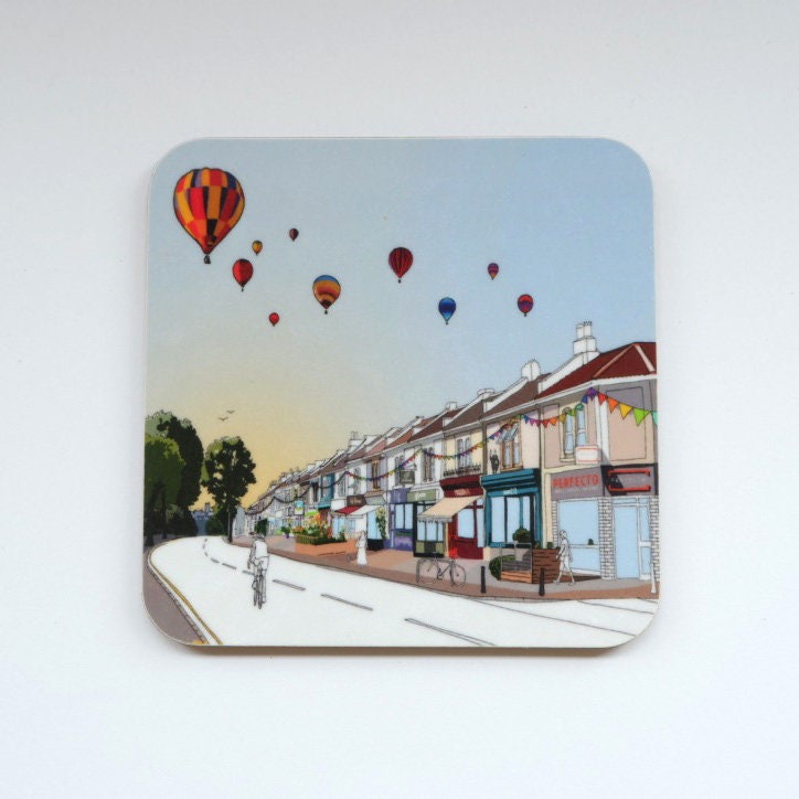 Bristol's Gloucester Road Coaster | Bristol Coaster | Table coaster | Bristol Art