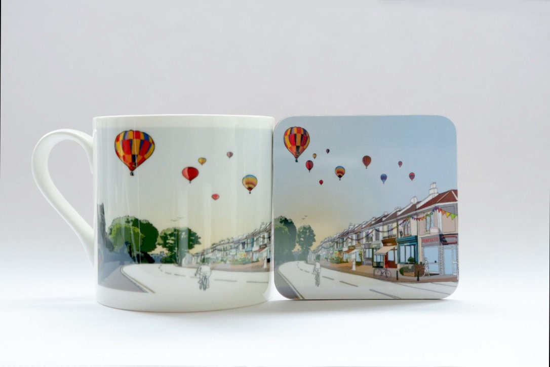 Bristol's Gloucester Road Coaster | Bristol Coaster | Table coaster | Bristol Art