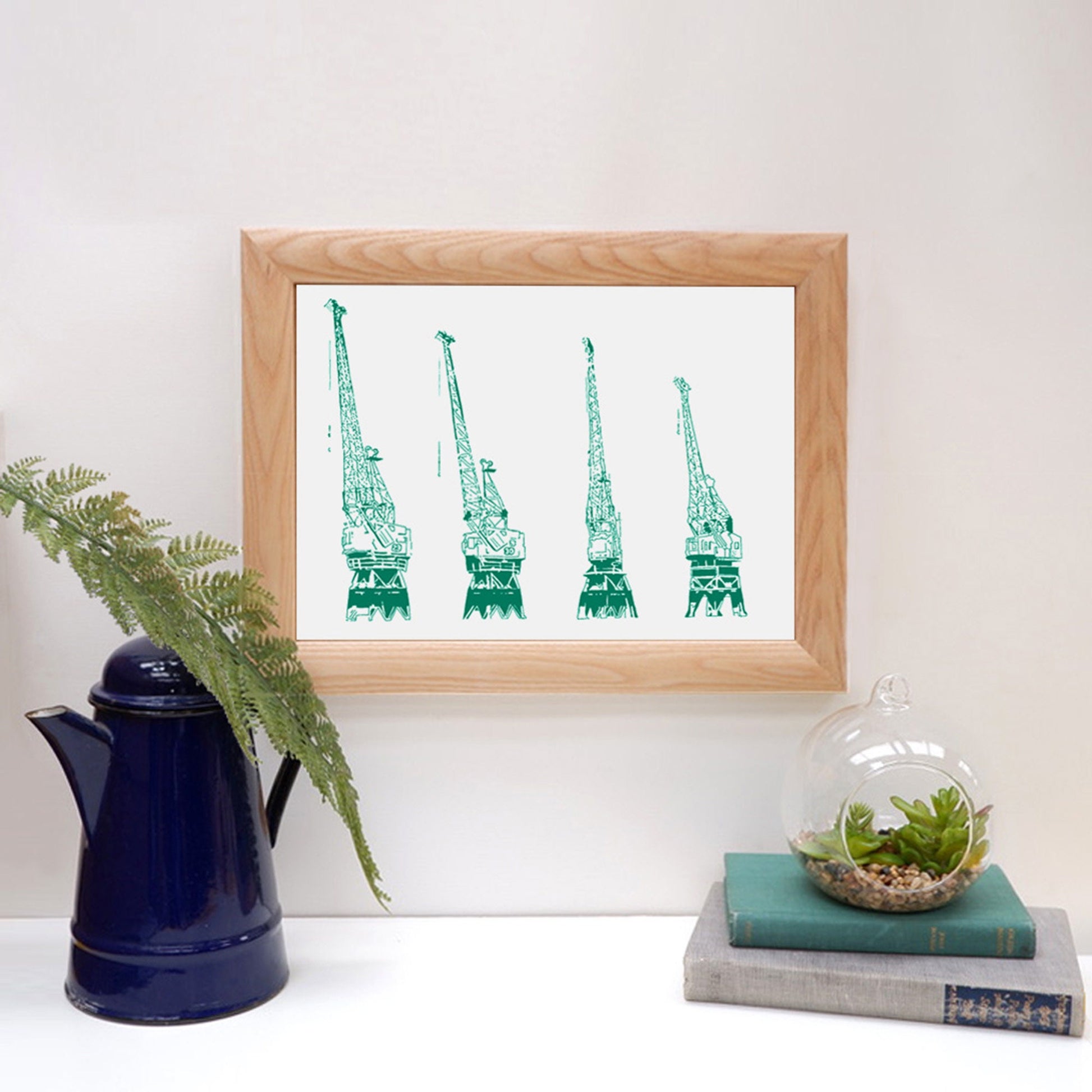 Bristol's Harbourside Cranes digital print wall art