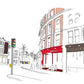 Bristol's Stokes Croft digital Print wall art