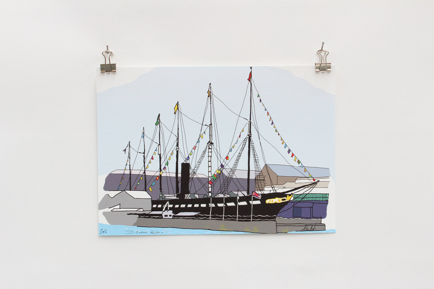 Bristol's ss Great Britain digital Print wall art