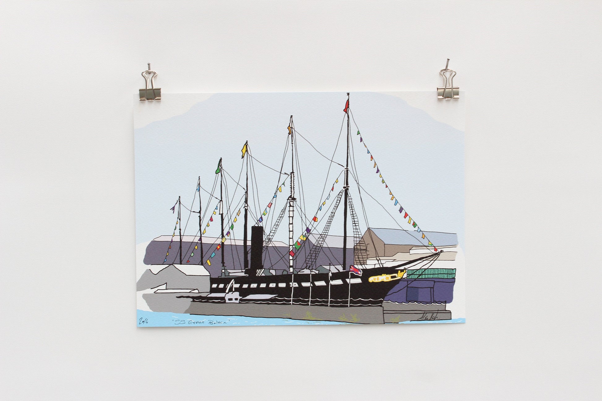 Bristol's ss Great Britain digital Print wall art