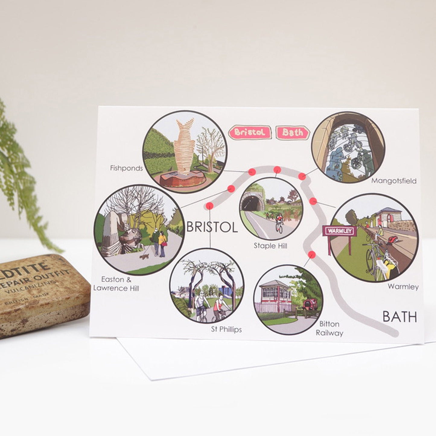 Bristol to Bath Cycle Path Greetings Card